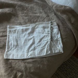 Free People White Micro Mini Skirt